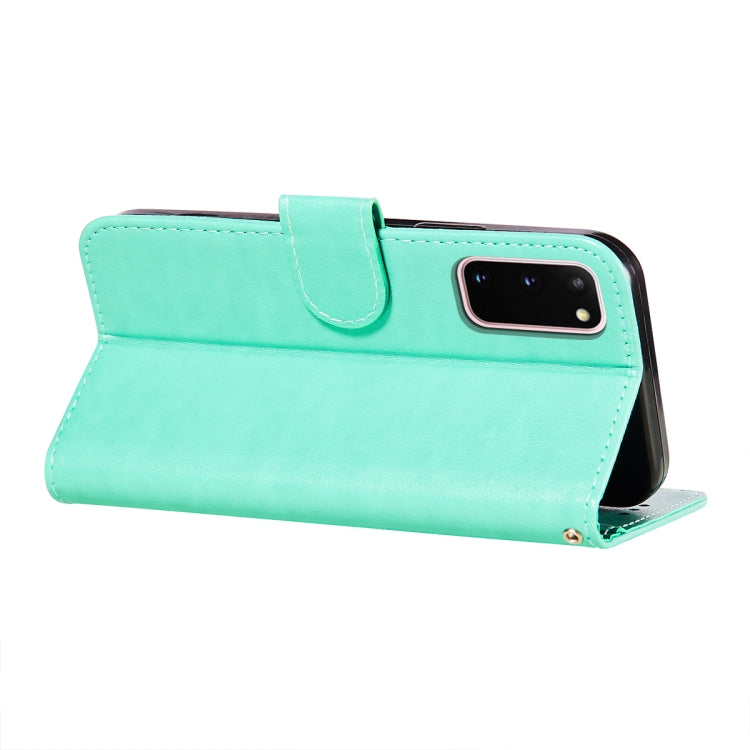For Samsung  Galaxy S20 Flower Vine Embossing Pattern Horizontal Flip Leather Case with Card Slot & Holder & Wallet & Lanyard