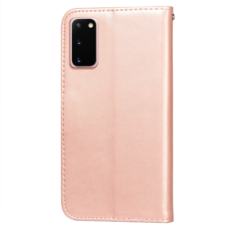 For Samsung  Galaxy S20 Flower Vine Embossing Pattern Horizontal Flip Leather Case with Card Slot & Holder & Wallet & Lanyard