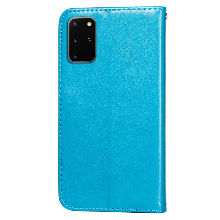 For Samsung Galaxy S20 Plus Flower Vine Embossing Pattern Horizontal Flip Leather Case with Card Slot & Holder & Wallet & Lanyard