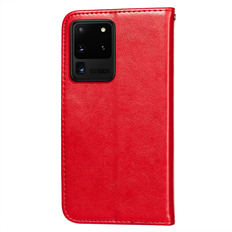 For Samsung Galaxy S20 Ultra Flower Vine Embossing Pattern Horizontal Flip Leather Case with Card Slot & Holder & Wallet & Lanyard