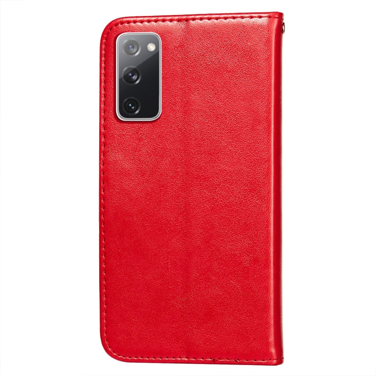 For Samsung Galaxy S20 FE Flower Vine Embossing Pattern Horizontal Flip Leather Case with Card Slot & Holder & Wallet & Lanyard