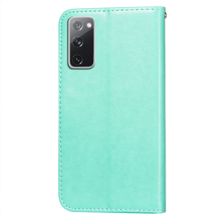 For Samsung Galaxy S20 FE Flower Vine Embossing Pattern Horizontal Flip Leather Case with Card Slot & Holder & Wallet & Lanyard