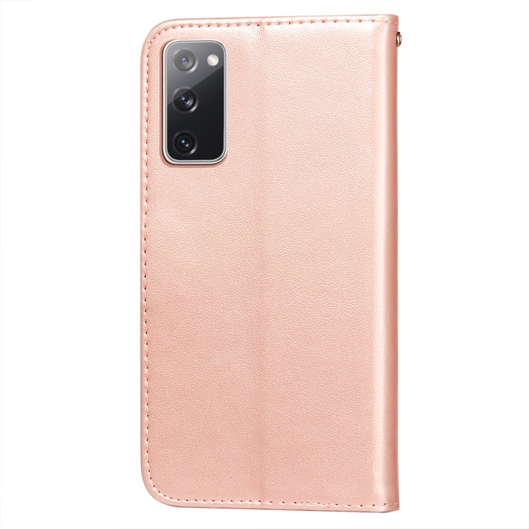 For Samsung Galaxy S20 FE Flower Vine Embossing Pattern Horizontal Flip Leather Case with Card Slot & Holder & Wallet & Lanyard