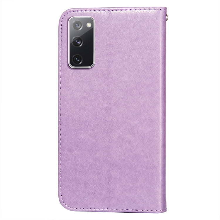 For Samsung Galaxy S20 FE Flower Vine Embossing Pattern Horizontal Flip Leather Case with Card Slot & Holder & Wallet & Lanyard