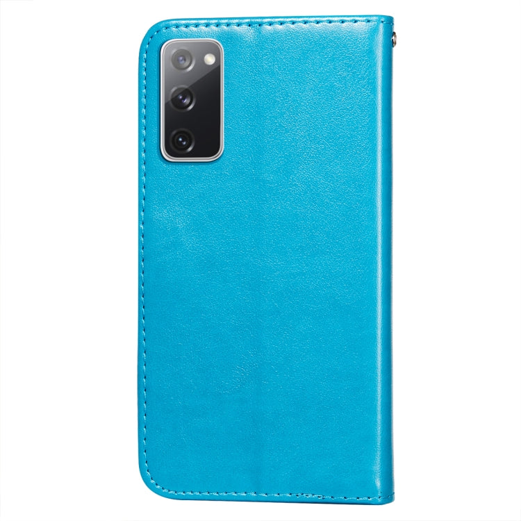 For Samsung Galaxy S20 FE Flower Vine Embossing Pattern Horizontal Flip Leather Case with Card Slot & Holder & Wallet & Lanyard