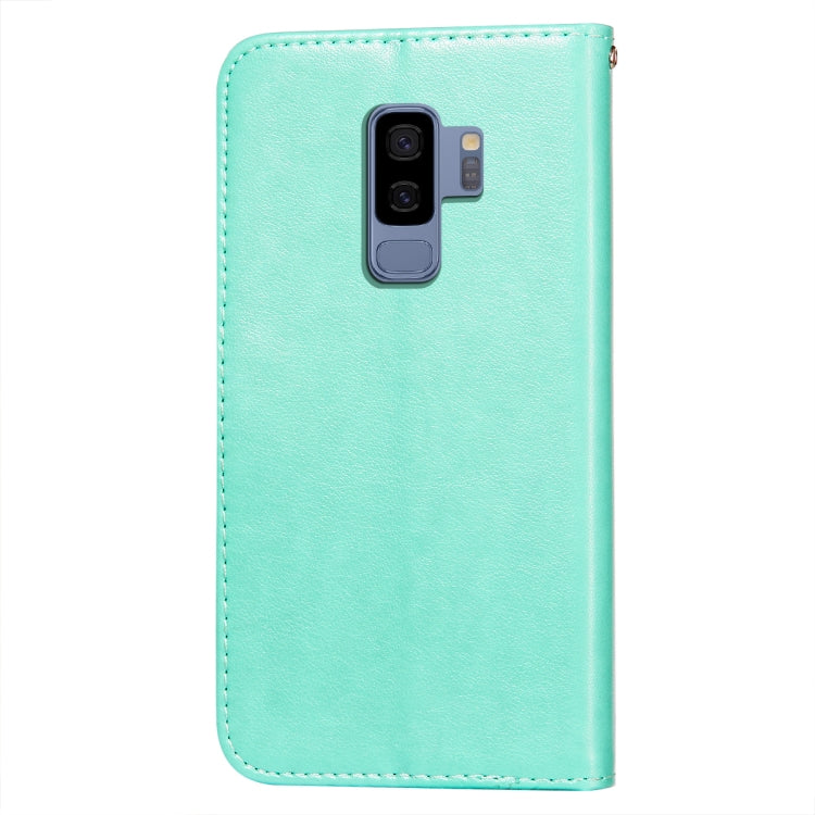 For Samsung Galaxy S9 Plus Flower Vine Embossing Pattern Horizontal Flip Leather Case with Card Slot & Holder & Wallet & Lanyard