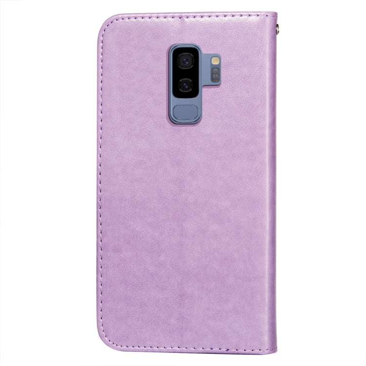 For Samsung Galaxy S9 Plus Flower Vine Embossing Pattern Horizontal Flip Leather Case with Card Slot & Holder & Wallet & Lanyard