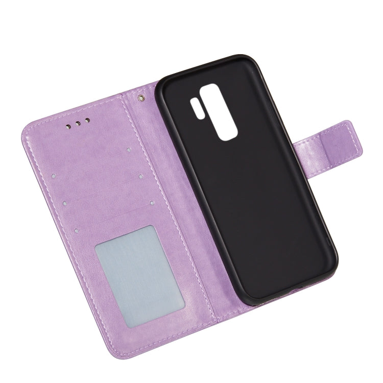 For Samsung Galaxy S9 Plus Flower Vine Embossing Pattern Horizontal Flip Leather Case with Card Slot & Holder & Wallet & Lanyard