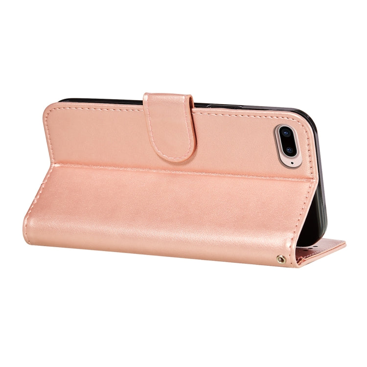 Flower Vine Embossing Pattern Horizontal Flip Leather Case with Card Slot & Holder & Wallet & Lanyard For iPhone 8 Plus & 7 Plus