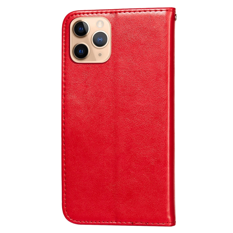 For iPhone 11 Pro Flower Vine Embossing Pattern Horizontal Flip Leather Case with Card Slot & Holder & Wallet & Lanyard