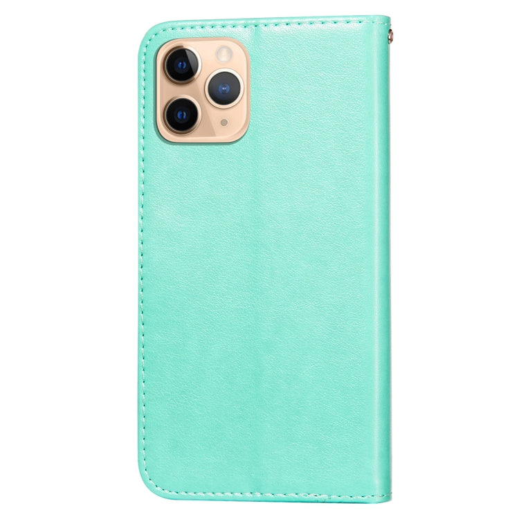 For iPhone 11 Pro Flower Vine Embossing Pattern Horizontal Flip Leather Case with Card Slot & Holder & Wallet & Lanyard