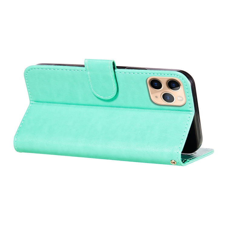 For iPhone 11 Pro Flower Vine Embossing Pattern Horizontal Flip Leather Case with Card Slot & Holder & Wallet & Lanyard