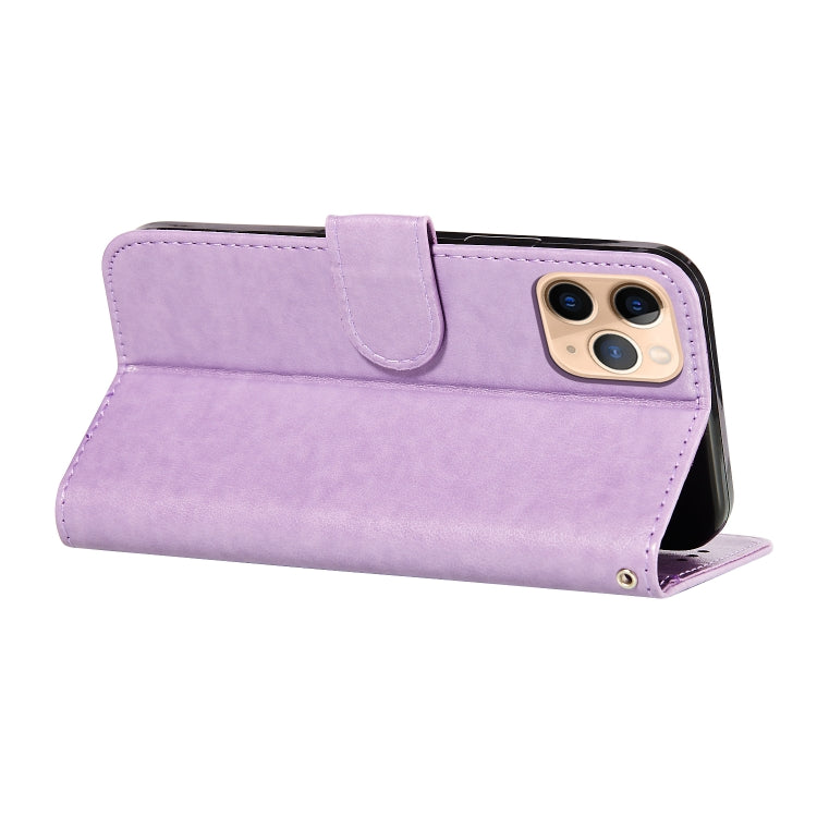 For iPhone 11 Pro Flower Vine Embossing Pattern Horizontal Flip Leather Case with Card Slot & Holder & Wallet & Lanyard