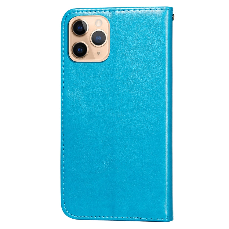 For iPhone 11 Pro Flower Vine Embossing Pattern Horizontal Flip Leather Case with Card Slot & Holder & Wallet & Lanyard