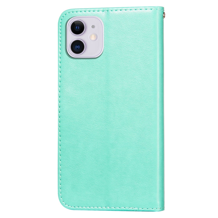 For iPhone 11 Flower Vine Embossing Pattern Horizontal Flip Leather Case with Card Slot & Holder & Wallet & Lanyard