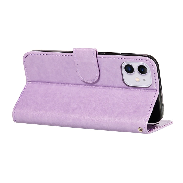 For iPhone 11 Flower Vine Embossing Pattern Horizontal Flip Leather Case with Card Slot & Holder & Wallet & Lanyard