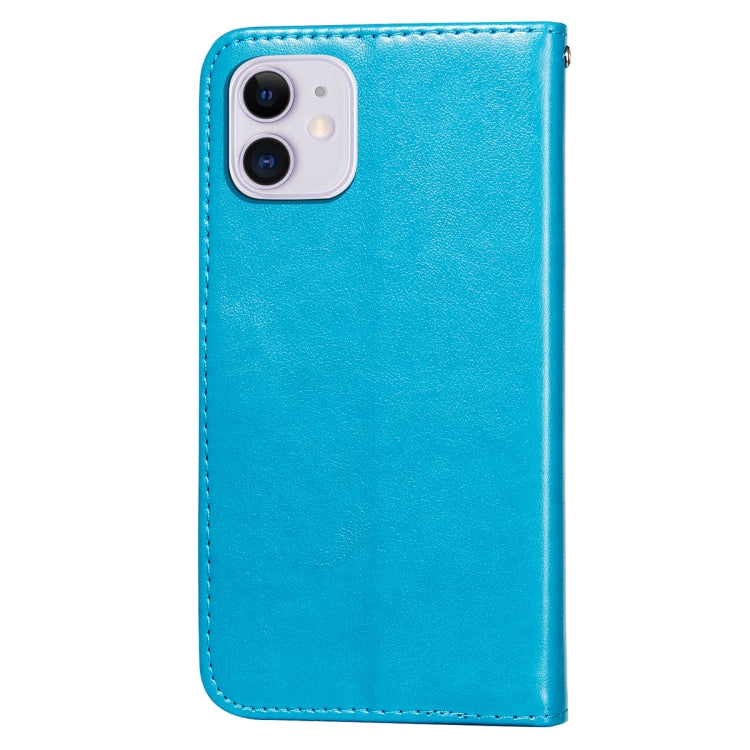 For iPhone 11 Flower Vine Embossing Pattern Horizontal Flip Leather Case with Card Slot & Holder & Wallet & Lanyard