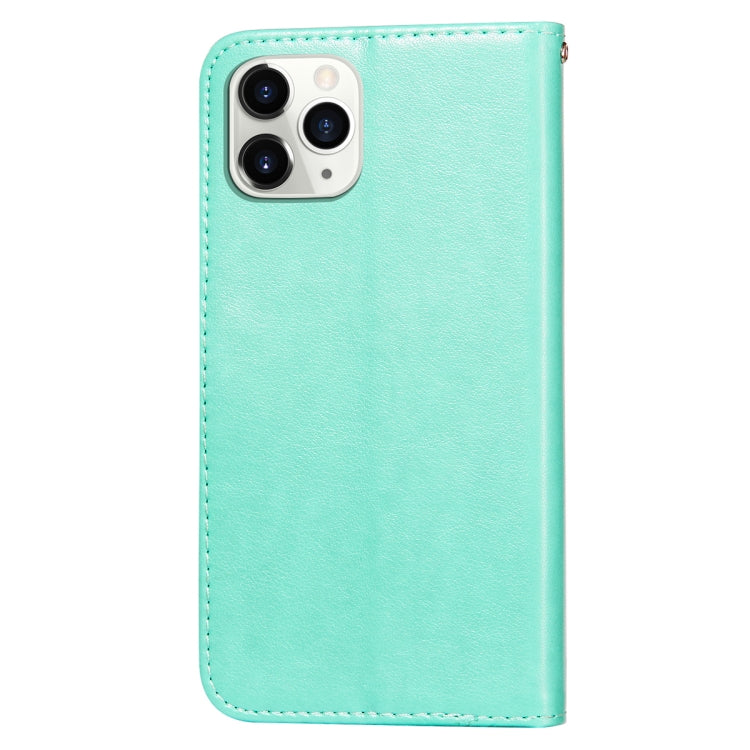 For iPhone 11 Pro Max Flower Vine Embossing Pattern Horizontal Flip Leather Case with Card Slot & Holder & Wallet & Lanyard
