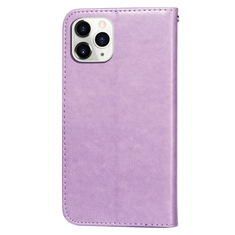 For iPhone 11 Pro Max Flower Vine Embossing Pattern Horizontal Flip Leather Case with Card Slot & Holder & Wallet & Lanyard