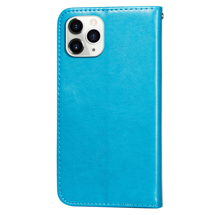 For iPhone 11 Pro Max Flower Vine Embossing Pattern Horizontal Flip Leather Case with Card Slot & Holder & Wallet & Lanyard