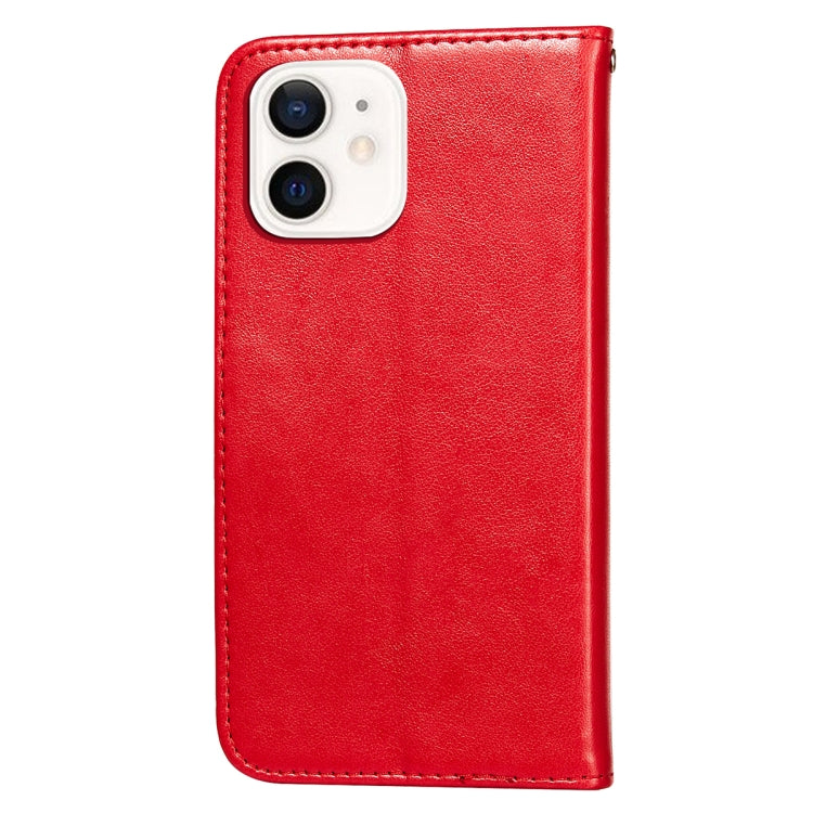 For iPhone 12 mini Flower Vine Embossing Pattern Horizontal Flip Leather Case with Card Slot & Holder & Wallet & Lanyard