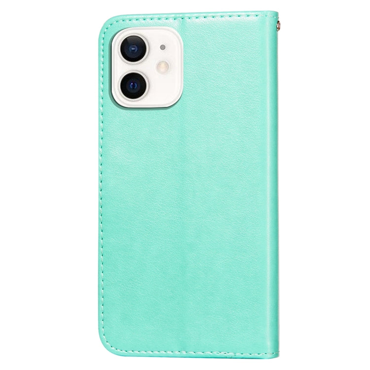 For iPhone 12 mini Flower Vine Embossing Pattern Horizontal Flip Leather Case with Card Slot & Holder & Wallet & Lanyard