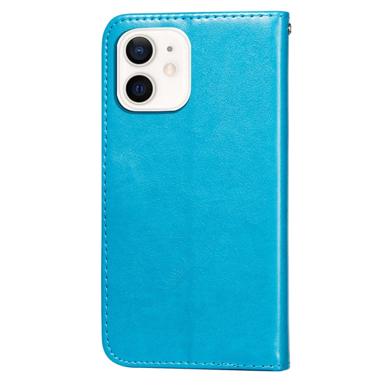 For iPhone 12 mini Flower Vine Embossing Pattern Horizontal Flip Leather Case with Card Slot & Holder & Wallet & Lanyard