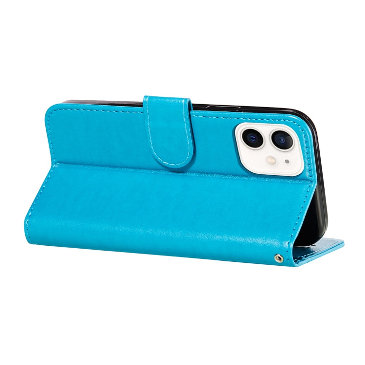 For iPhone 12 mini Flower Vine Embossing Pattern Horizontal Flip Leather Case with Card Slot & Holder & Wallet & Lanyard
