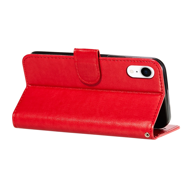 For iPhone XR Flower Vine Embossing Pattern Horizontal Flip Leather Case with Card Slot & Holder & Wallet & Lanyard