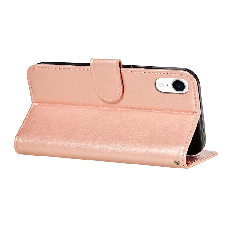 For iPhone XR Flower Vine Embossing Pattern Horizontal Flip Leather Case with Card Slot & Holder & Wallet & Lanyard