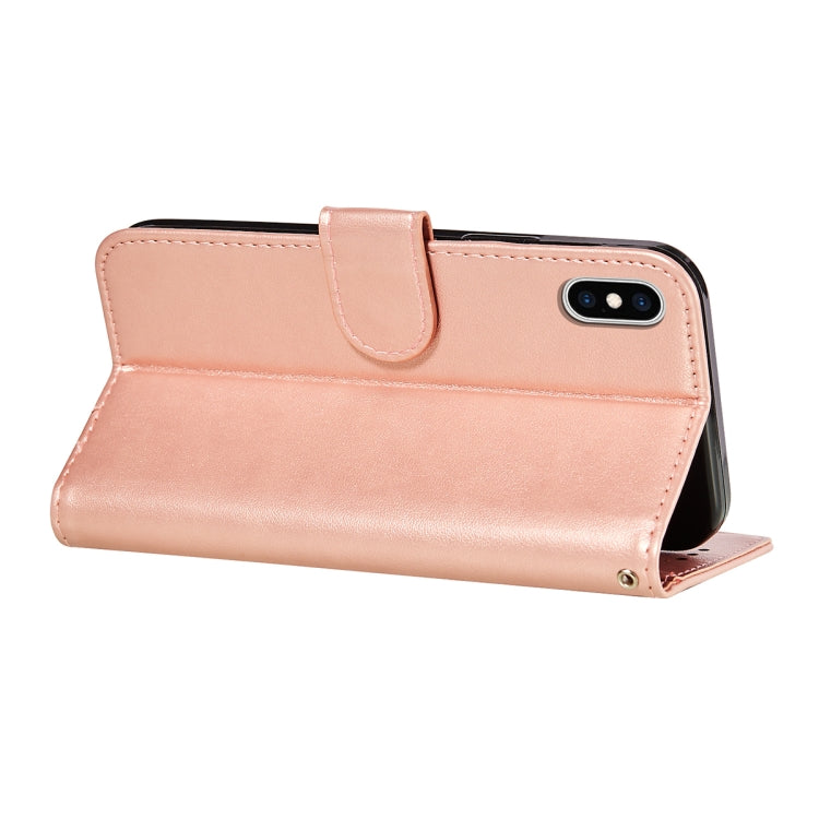 For iPhone XS Max Flower Vine Embossing Pattern Horizontal Flip Leather Case with Card Slot & Holder & Wallet & Lanyard