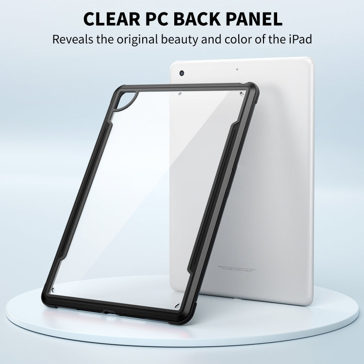 For iPad 10.2 iPAKY Thunder Series Aluminum Frame + TPU Bumper + Clear PC Shockproof Case