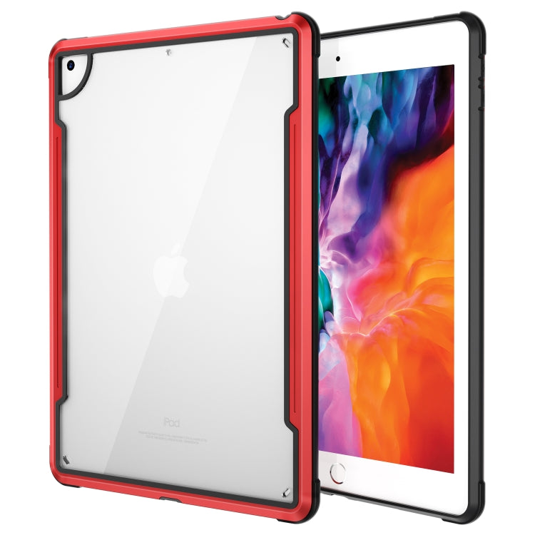 For iPad 10.2 iPAKY Thunder Series Aluminum Frame + TPU Bumper + Clear PC Shockproof Case