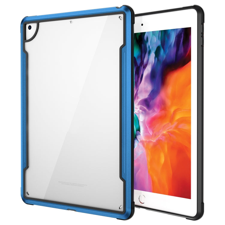 For iPad 10.2 iPAKY Thunder Series Aluminum Frame + TPU Bumper + Clear PC Shockproof Case