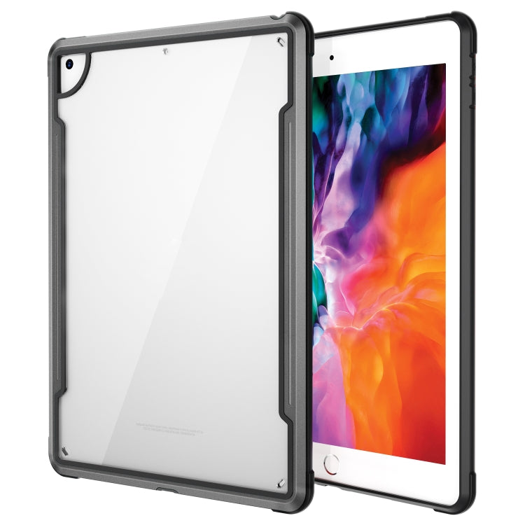 For iPad 10.2 iPAKY Thunder Series Aluminum Frame + TPU Bumper + Clear PC Shockproof Case
