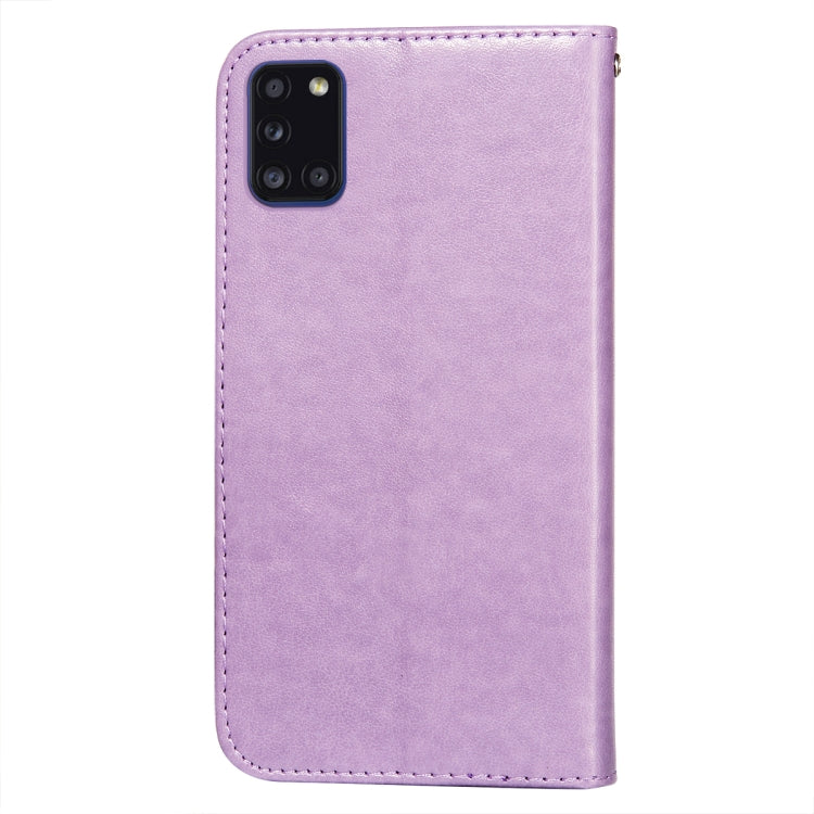 For Samsung Galaxy A31 Flower Vine Embossing Pattern Horizontal Flip Leather Case with Card Slot & Holder & Wallet & Lanyard