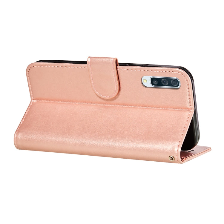 For Samsung Galaxy A50 Flower Vine Embossing Pattern Horizontal Flip Leather Case with Card Slot & Holder & Wallet & Lanyard