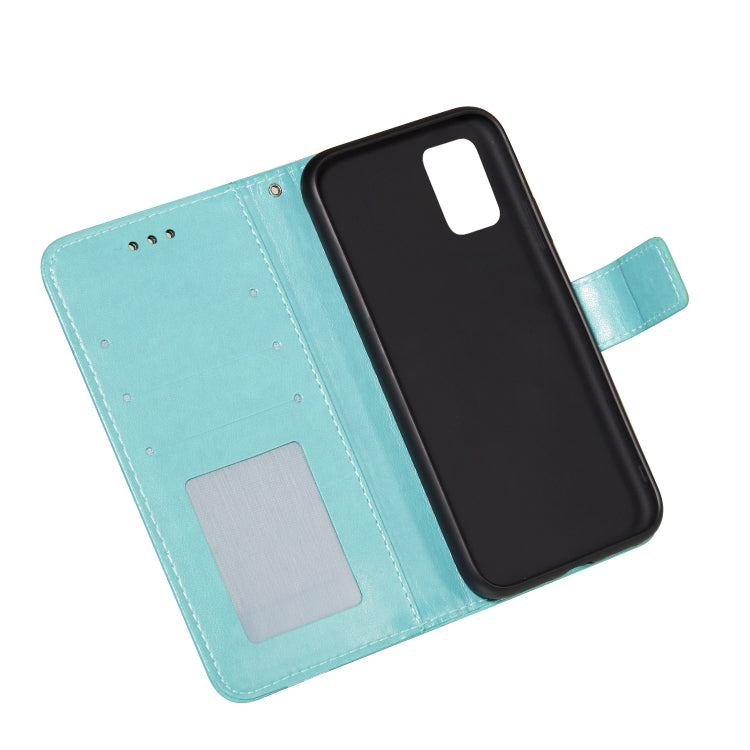 For Samsung Galaxy A51 4G Flower Vine Embossing Pattern Horizontal Flip Leather Case with Card Slot & Holder & Wallet & Lanyard