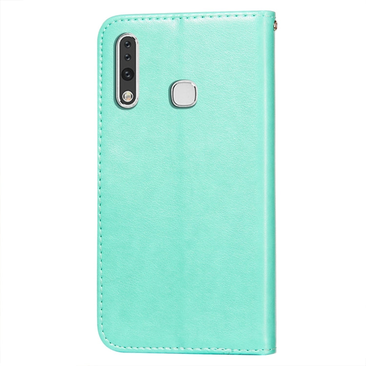 For Samsung Galaxy A70e Flower Vine Embossing Pattern Horizontal Flip Leather Case with Card Slot & Holder & Wallet & Lanyard