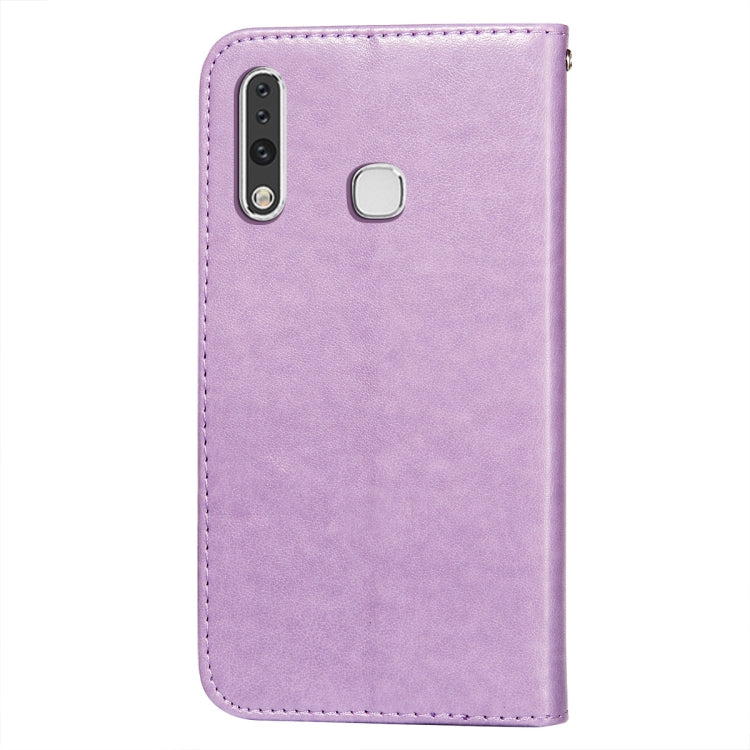 For Samsung Galaxy A70e Flower Vine Embossing Pattern Horizontal Flip Leather Case with Card Slot & Holder & Wallet & Lanyard