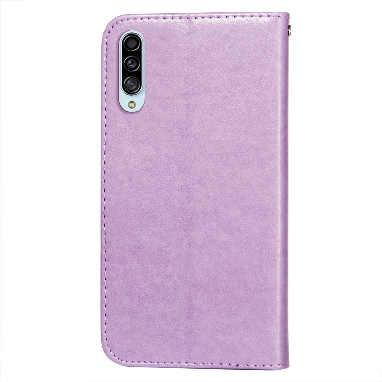 For Samsung Galaxy A90 5G Flower Vine Embossing Pattern Horizontal Flip Leather Case with Card Slot & Holder & Wallet & Lanyard