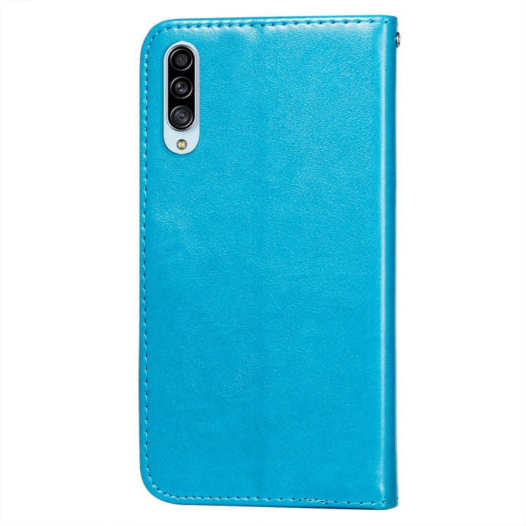For Samsung Galaxy A90 5G Flower Vine Embossing Pattern Horizontal Flip Leather Case with Card Slot & Holder & Wallet & Lanyard