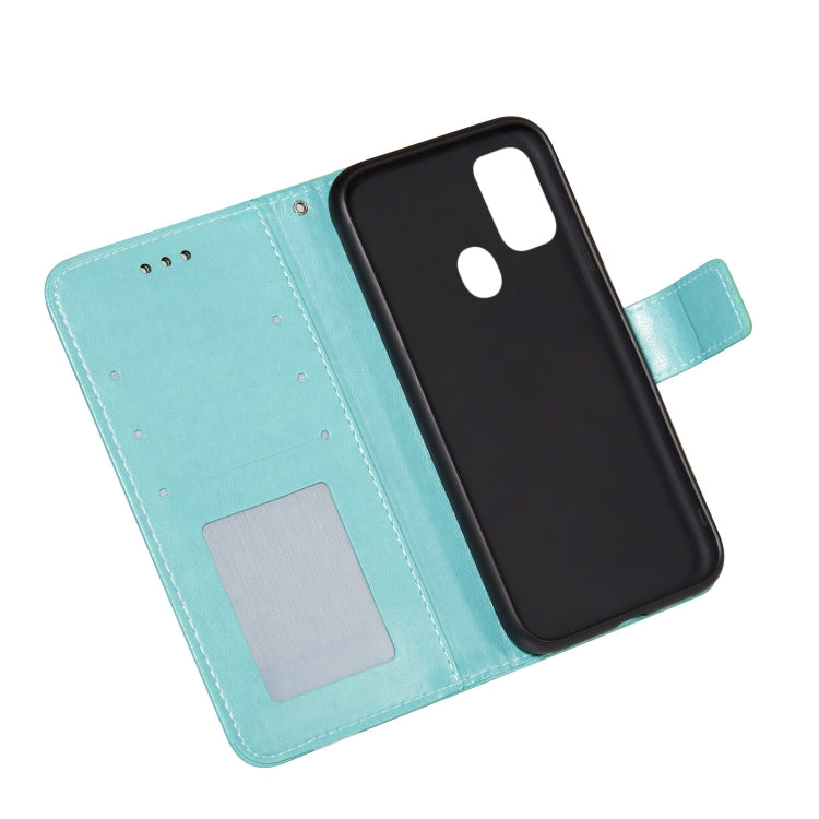 For Samsung Galaxy M30s / M21 Flower Vine Embossing Pattern Horizontal Flip Leather Case with Card Slot & Holder & Wallet & Lanyard