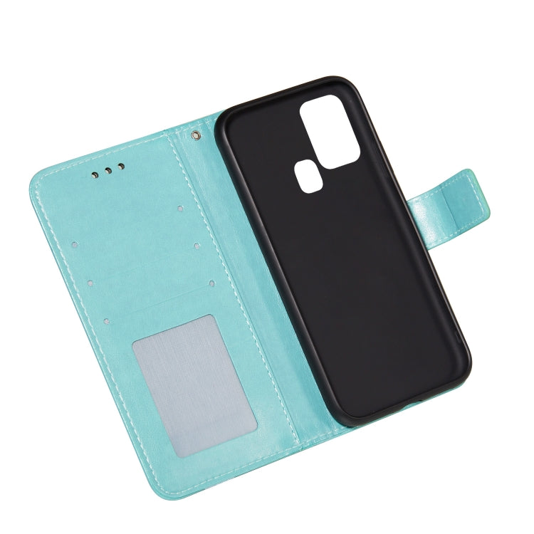 For Samsung Galaxy M31 Flower Vine Embossing Pattern Horizontal Flip Leather Case with Card Slot & Holder & Wallet & Lanyard