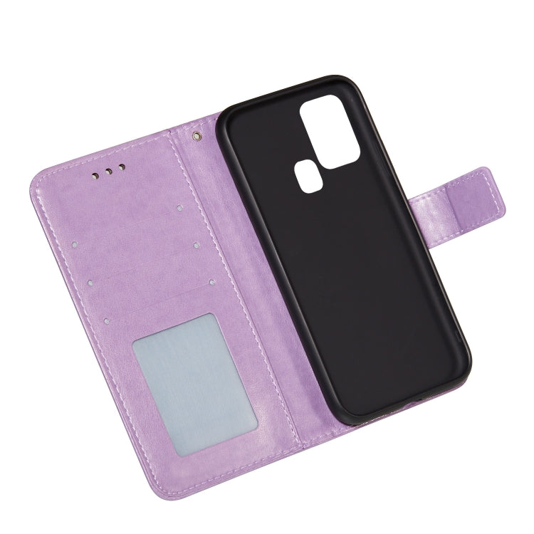 For Samsung Galaxy M31 Flower Vine Embossing Pattern Horizontal Flip Leather Case with Card Slot & Holder & Wallet & Lanyard