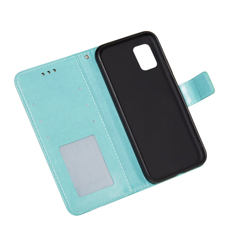 For Samsung Galaxy M51 (Side Fingerprint) Flower Vine Embossing Pattern Horizontal Flip Leather Case with Card Slot & Holder & Wallet & Lanyard