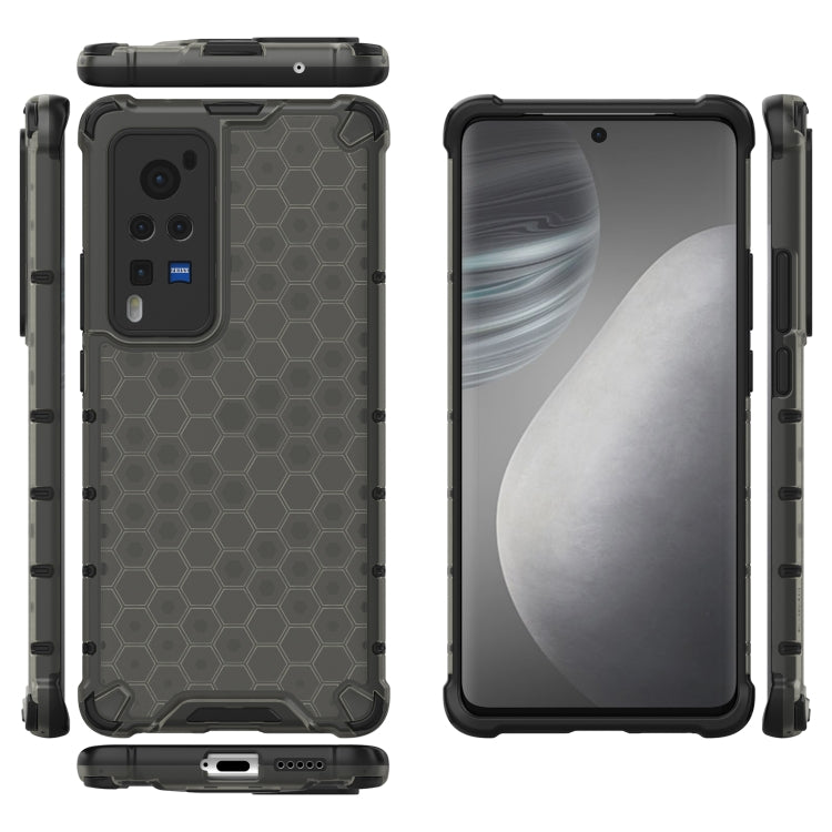 For vivo X60 Shockproof Honeycomb PC + TPU Protective Case