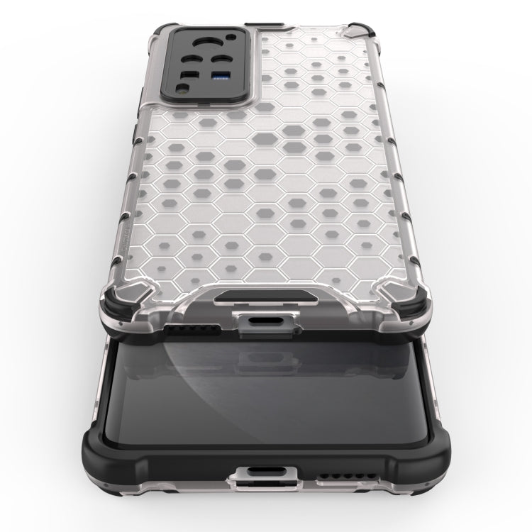For vivo X60 Shockproof Honeycomb PC + TPU Protective Case
