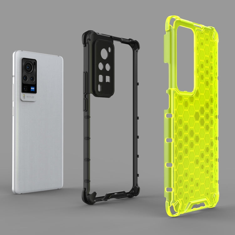 For vivo X60 Shockproof Honeycomb PC + TPU Protective Case