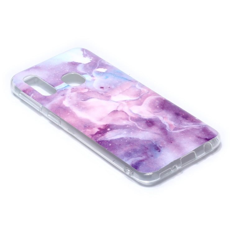 For Galaxy A40 Coloured Drawing Pattern IMD Workmanship Soft TPU Protective Case